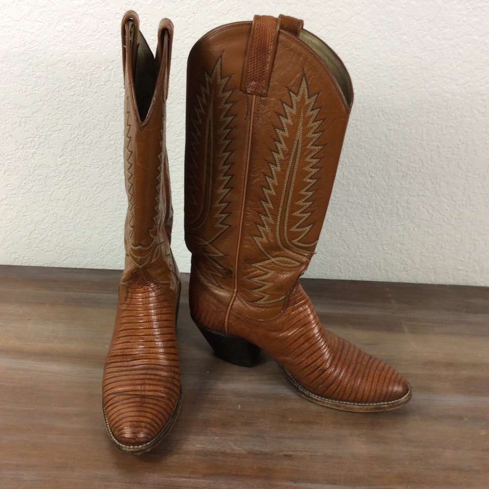 Vintage armadillo cowboy boots
